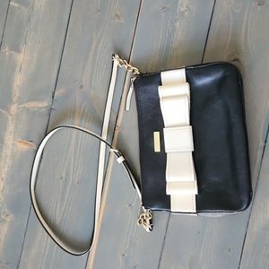Kate Spade Alice Court Leather Crossbody Bag with front bow